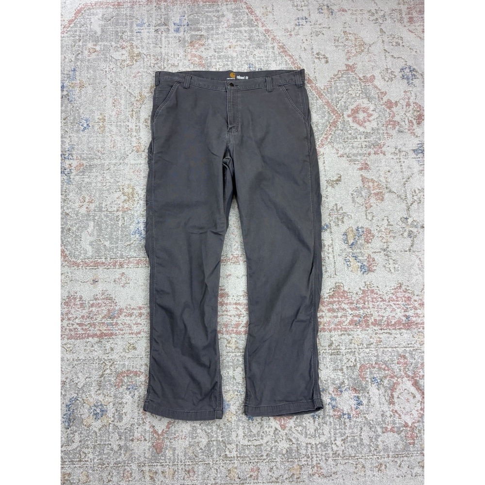 Carhartt Gray Rigby Dungaree Rugged Flex Pants 40x32 Work Utility Gorpcore